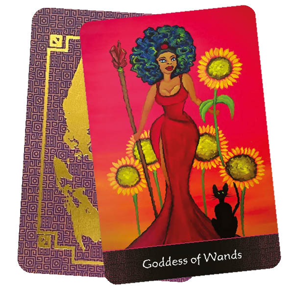 Afro Goddess Tarot Arcanas - Andrea Furtick - Goddess of Wands