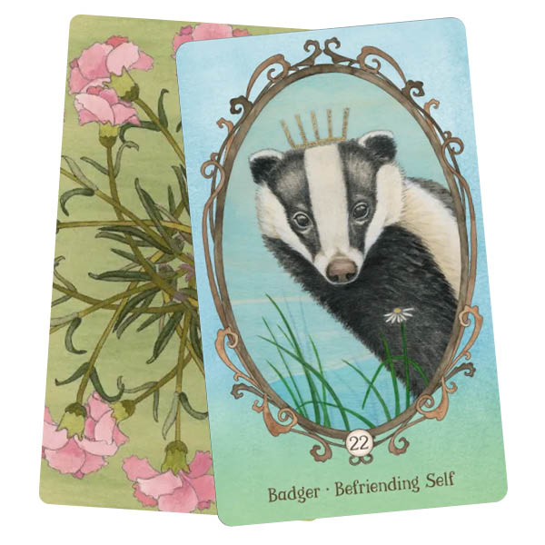 Wing Hoof and Paw An Animal Companion Oracle - Angi Sullens - Badger - Befriending Self