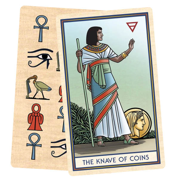 The First Occult Tarot - Robert M. Place - The Knave of Coins