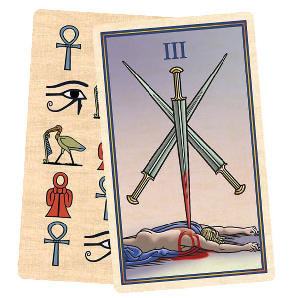 The First Occult Tarot - Robert M. Place - The swords 3