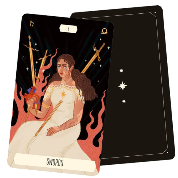 Zodiac Tarot In A Tin - Cecilia Lattari, Ana Chávez - 3 Swords