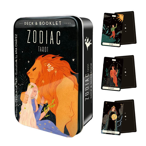 Zodiac Tarot In A Tin - Cecilia Lattari, Ana Chávez - Packshot