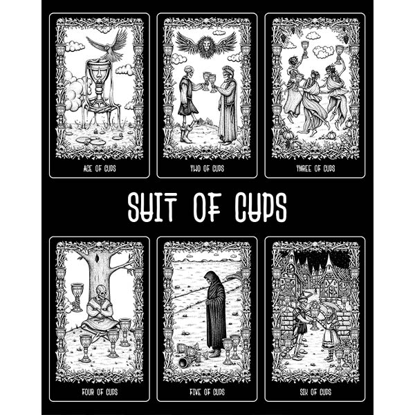 Darkside Skeleton Tarot - Cups