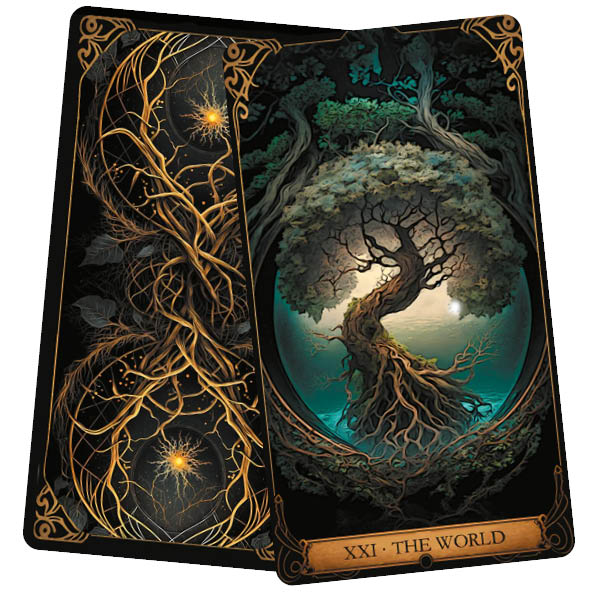 Druidic Tarot - Andrea Cogerino - art by David Lopes - The World