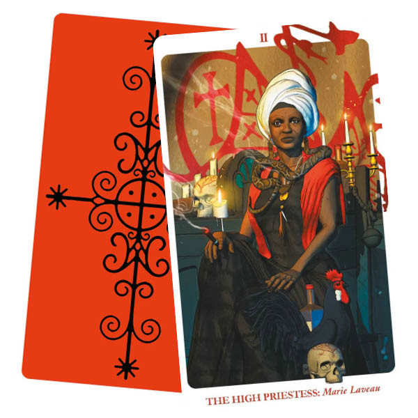 Voodoo Tarot - Fabio Listrani - The High priestess - Marie Laveau