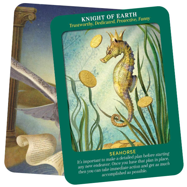 Animal Guides Tarot by Radleigh Valentine - Seahorse - Knight of earth