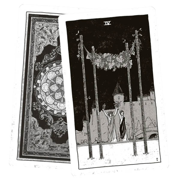 Black Ritual Tarot - Adam Zonca - IV Swords