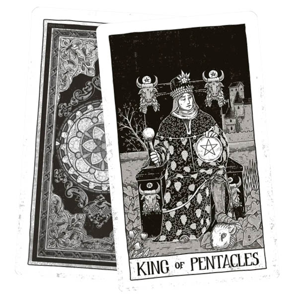 Black Ritual Tarot - Adam Zonca - King of Pentacles