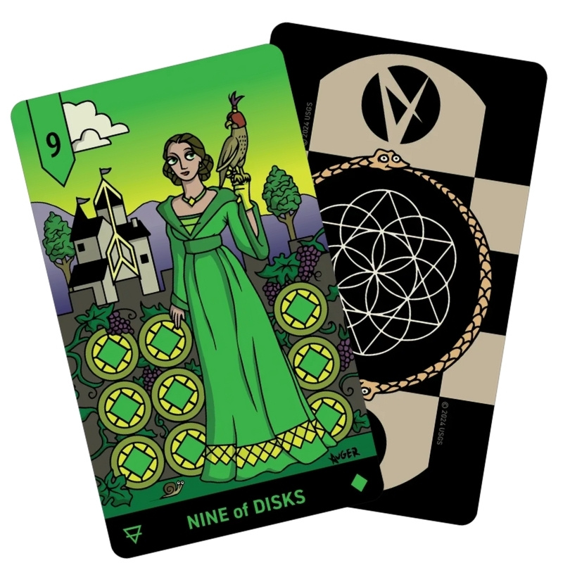 Allcento Tarot - Nine of disks