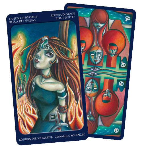 Tarot of the Sweet Twilight - Cristina Benintende - Queen of Swords