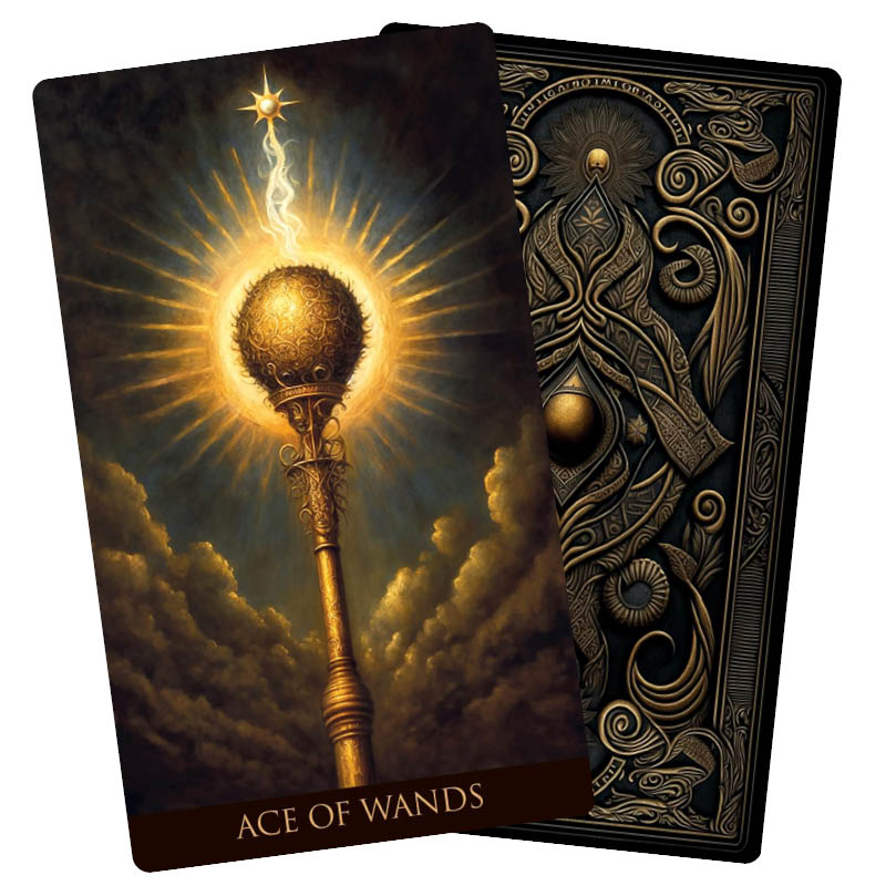 Whispers of Time Tarot (Whispers of Time Tarot, 1) - Ace of Wands