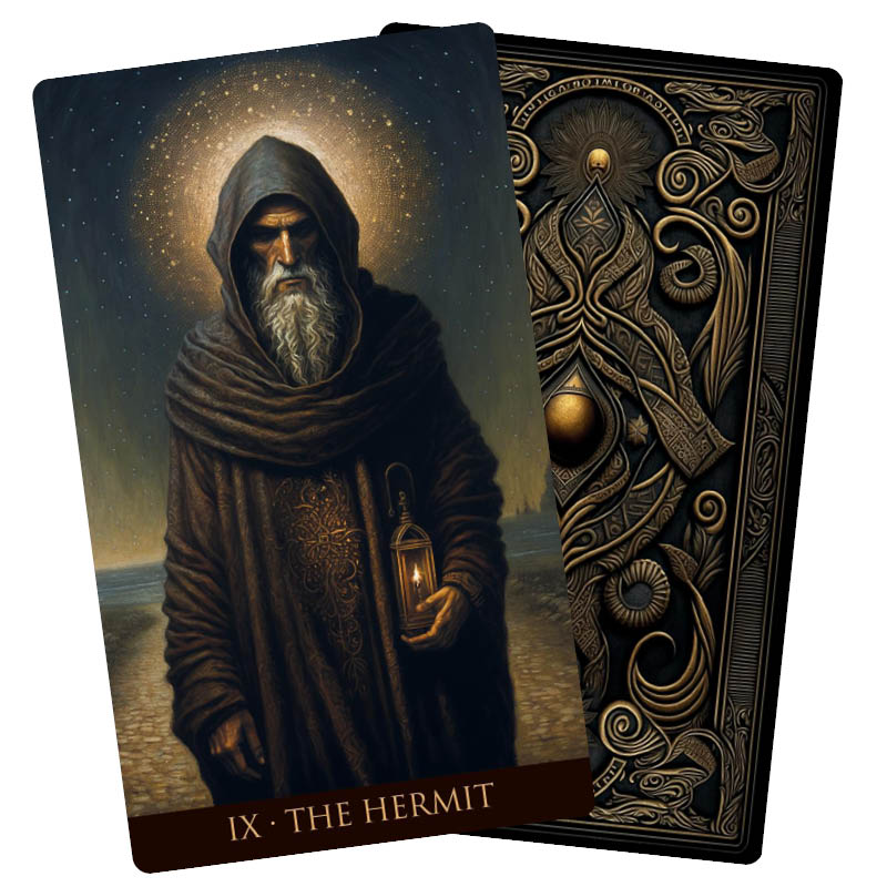 Whispers of Time Tarot (Whispers of Time Tarot, 1) - The Hermit