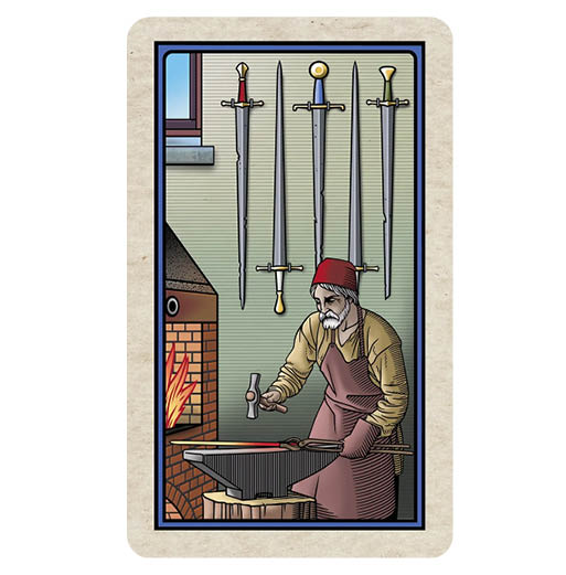 The Alchemical Tarot Reimagined - 5 of swords