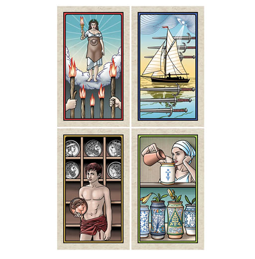 The Alchemical Tarot Reimagined - Four Sixes