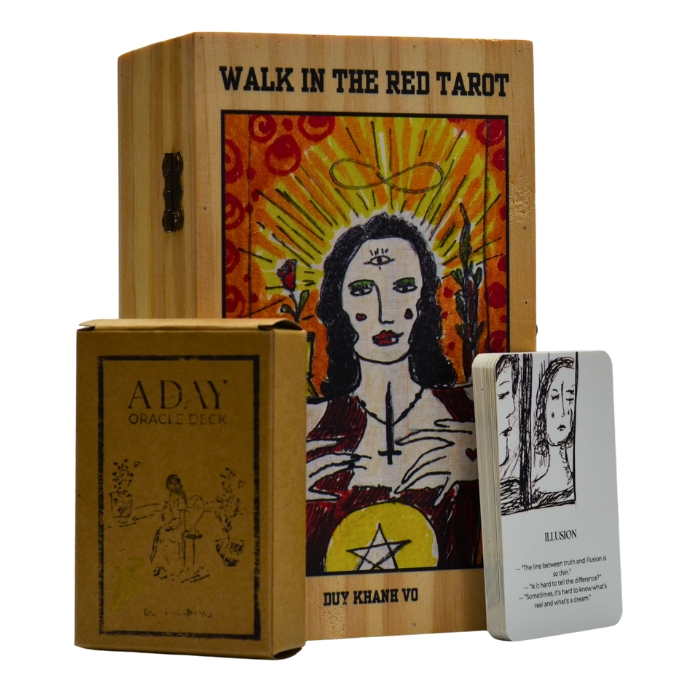 Walk in the Red Tarot - with cards