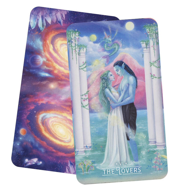 Galactic Star Tarot - by Alexandra Hanly (Author), Pamela Chen (Author) - The Lovers