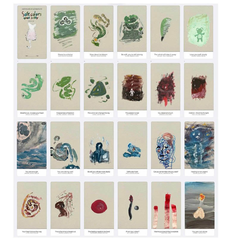 SOFT COLORS SPEAK SOFTLY Deck by Harvey Lee- 2