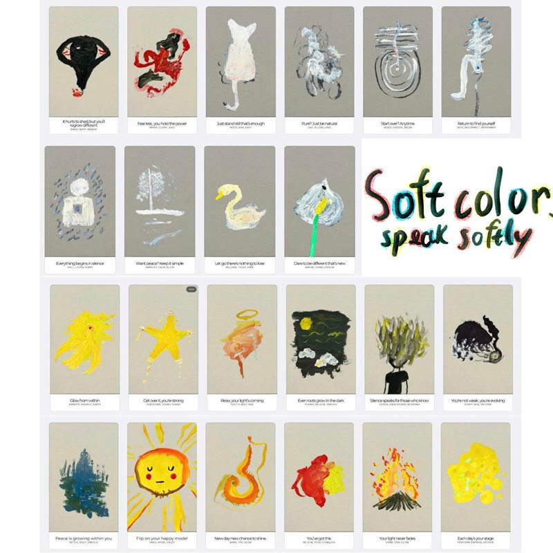 SOFT COLORS SPEAK SOFTLY Deck by Harvey Lee- 4