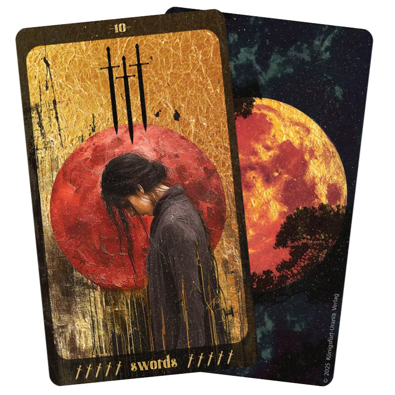 Amber Moon Tarot - Swords 3