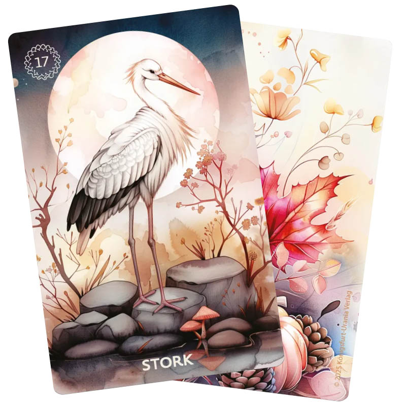Autumn's Embrace Lenormand - Stork