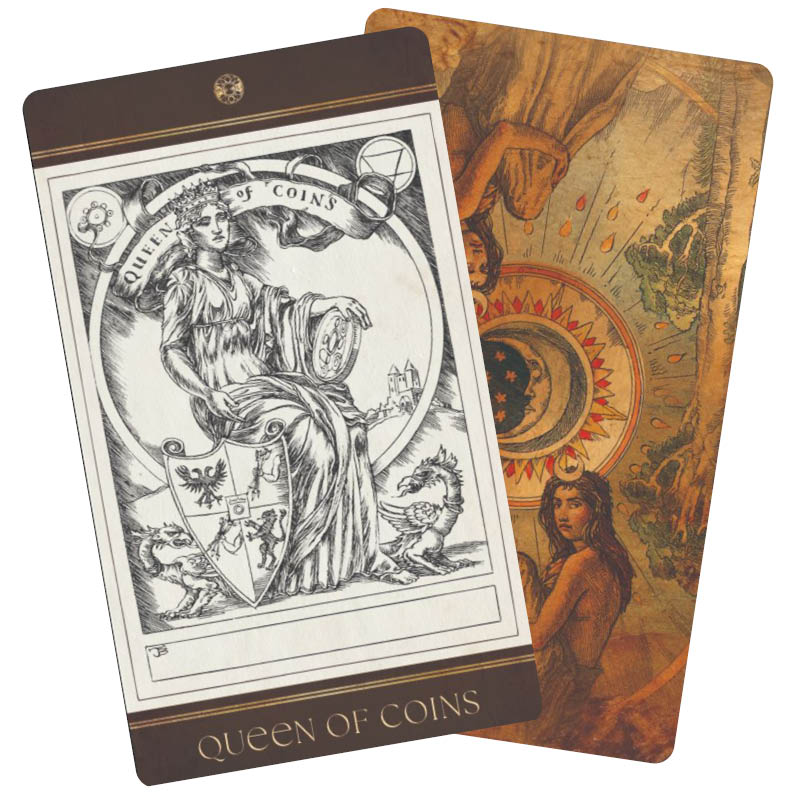The Baddeley Tarot - Queen of Coins
