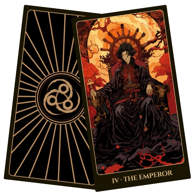 Ukiyo Tarot - Pietro Turino - The Emperor
