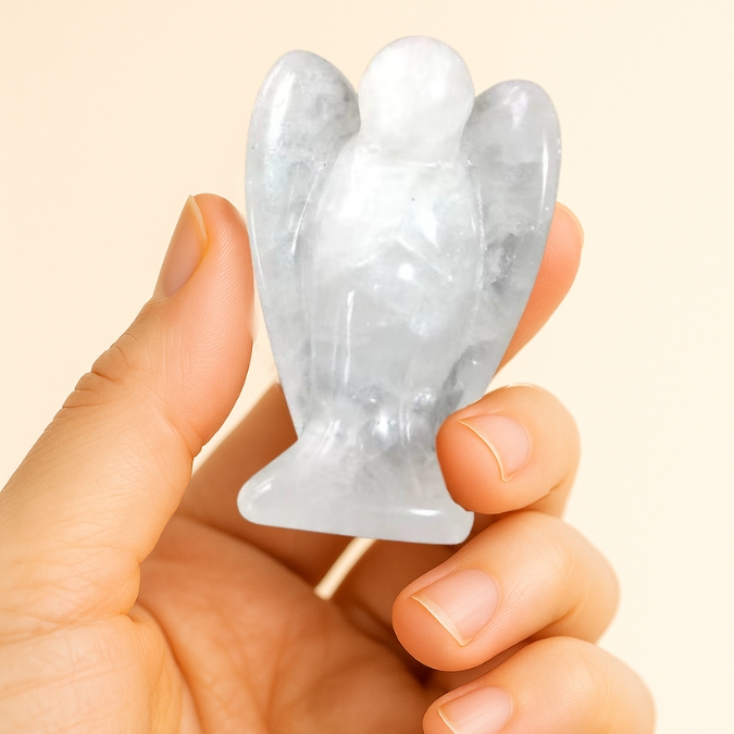 Clear Quartz Angel | Pure light and amplified intentions | Tarot.nl Helder Kwarts engel | Voor zuivere kracht en helder inzicht | Tarot.nl
