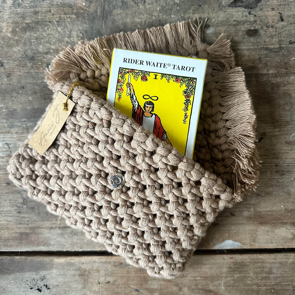 Macramé Tarot etui – Zand