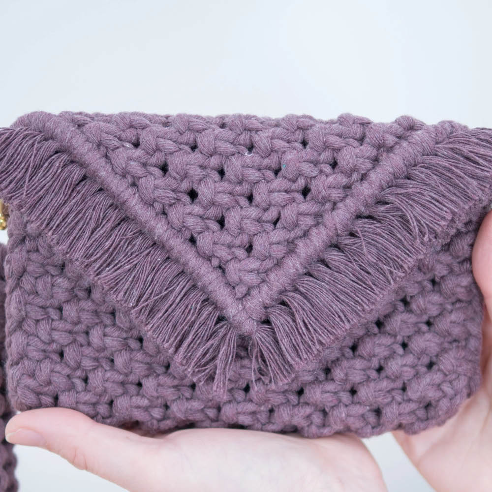 Macramé Tarot etui – paars