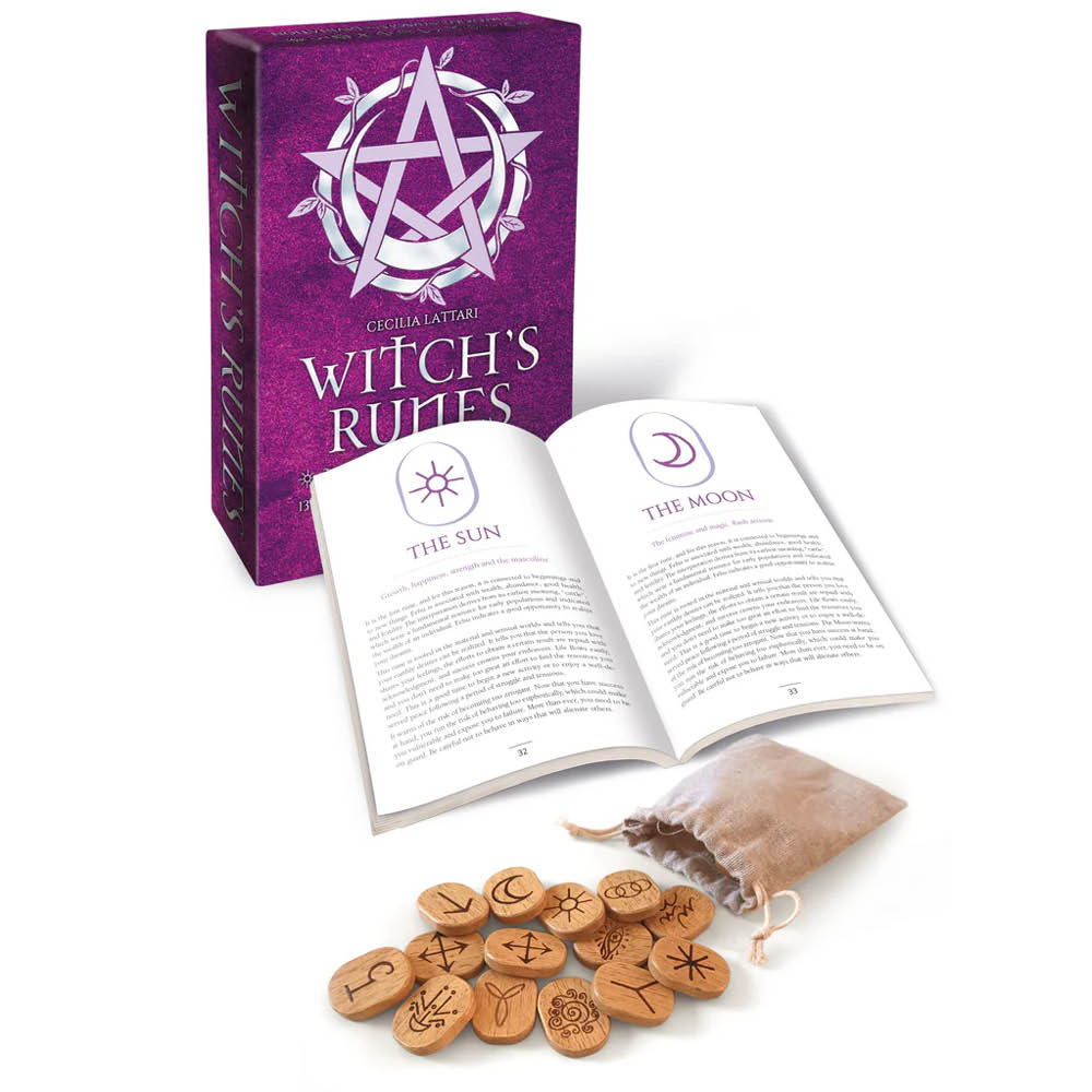 Witch’s Runes kit | Heldere runenwijsheid in compacte vorm | Packshot