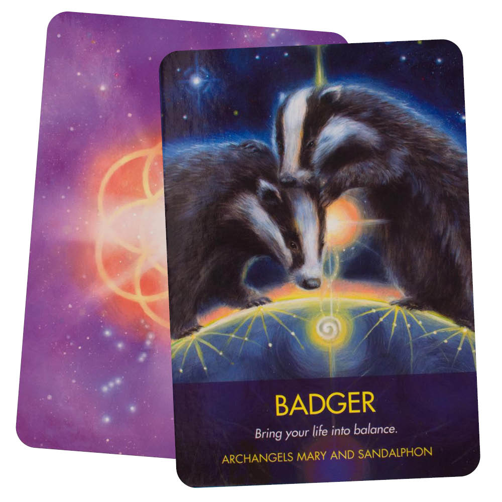 Archangel Animal Oracle Cards - Badger