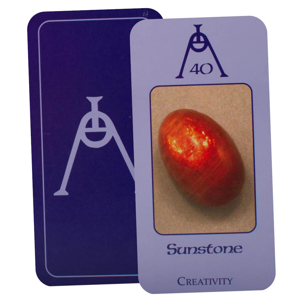 Crystal Deva cards - Sunstone