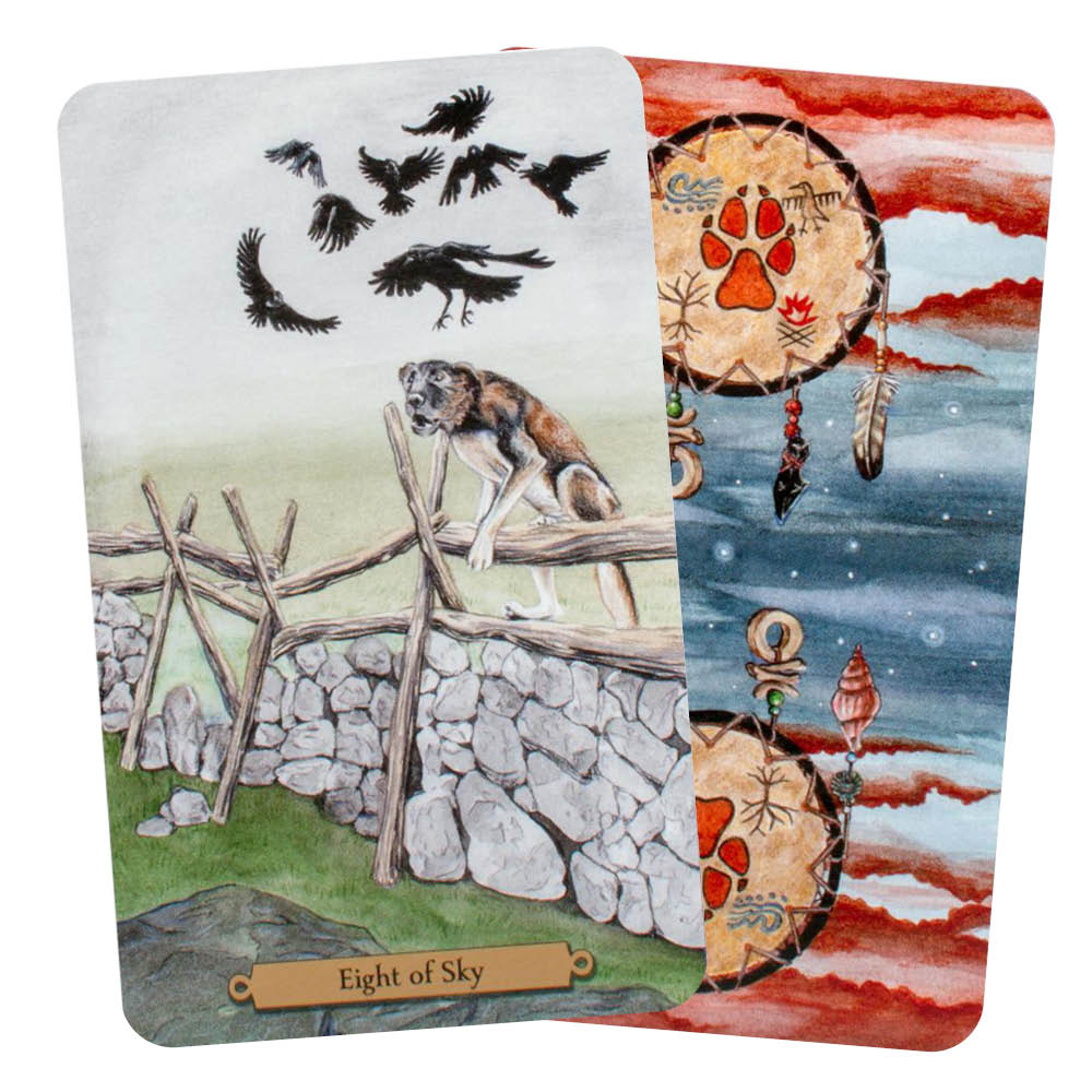 Magical Dogs Tarot - Eight of Sky