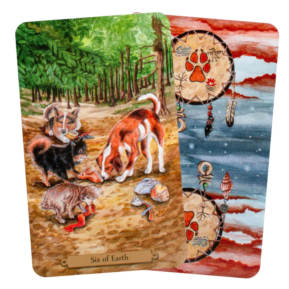 Magical Dogs Tarot - Six of Earth
