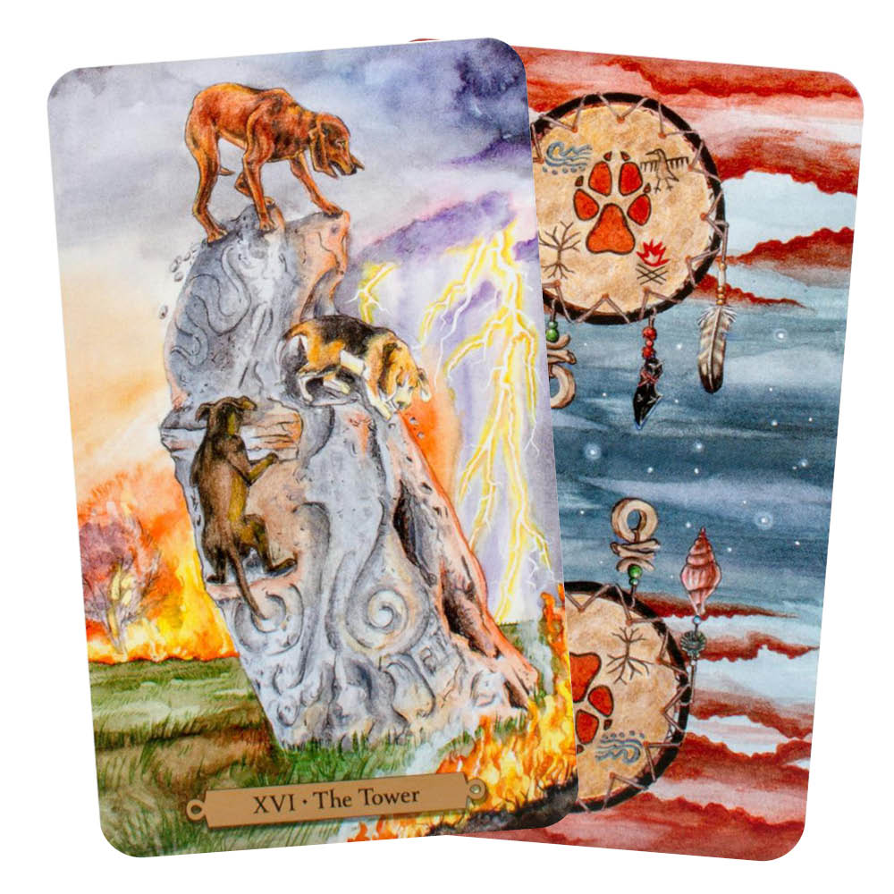 Magical Dogs Tarot - The Tower