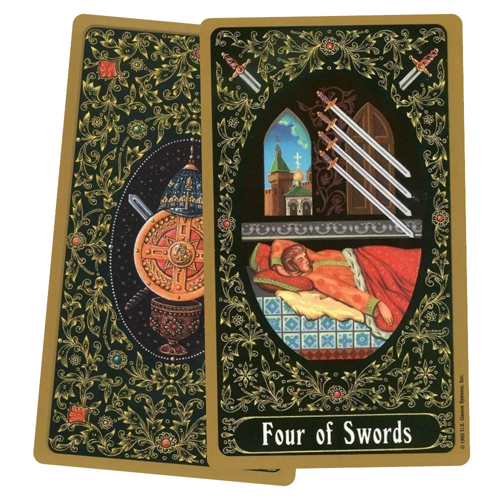 Russian Tarot of St. Petersburg Deck - four of swords