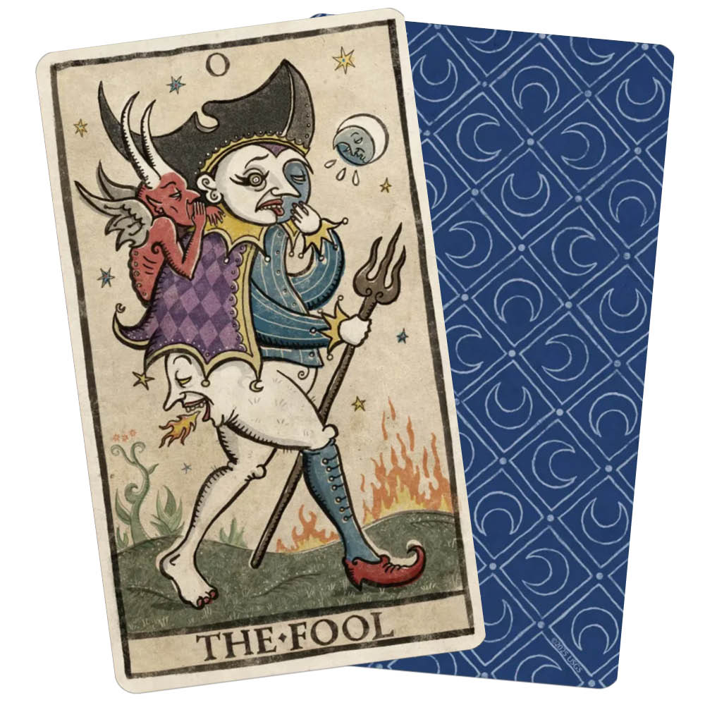 Trionfi Della Luna Tarot - Illustrated Pips Edition - The Fool
