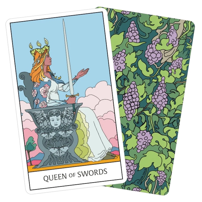 Florana Tarot - Queen of Swords