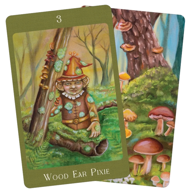 Mushroom Folk Oracle - Wood ear pixie