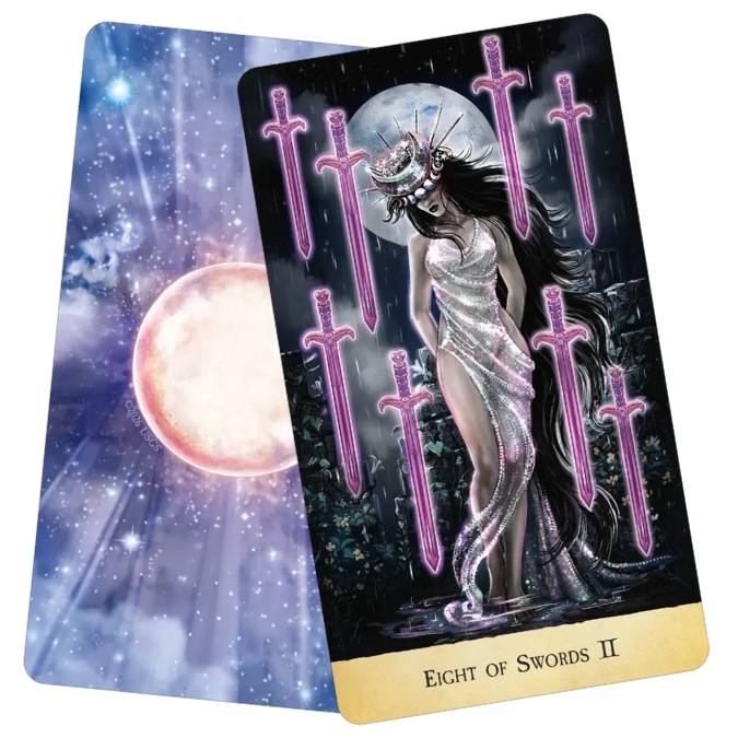 Stardust Wanderer Tarot - Eight of swords
