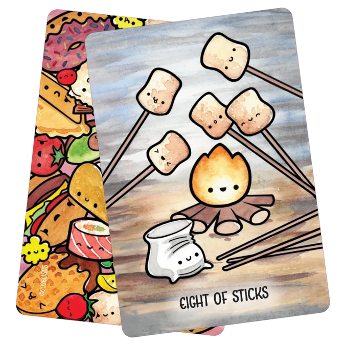 Taste Buddies Tarot - Eight of Sticks