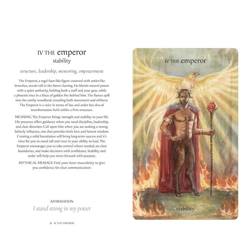 The Mythical Creatures Tarot - Emperor - book