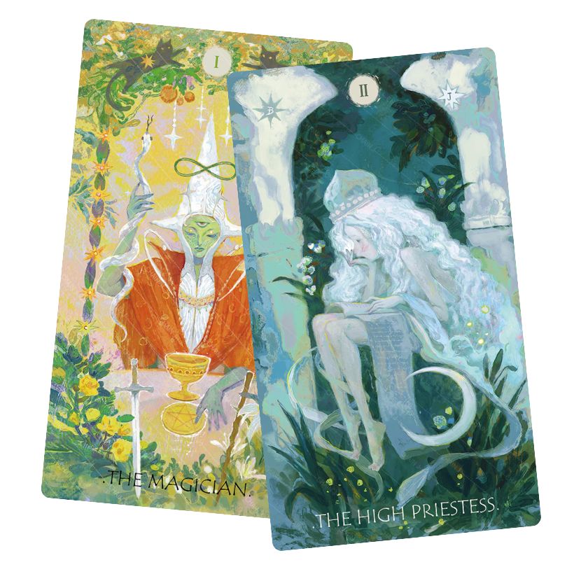 The Whisper of Stars and Garden Tarot - The High Priestess