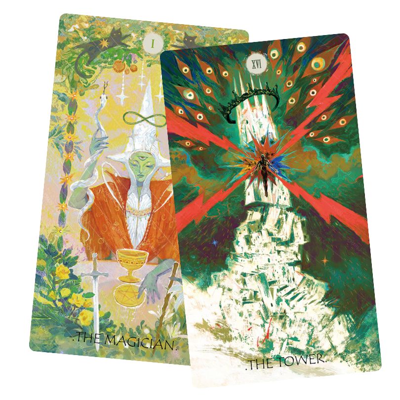 The Whisper of Stars and Garden Tarot - The Tower