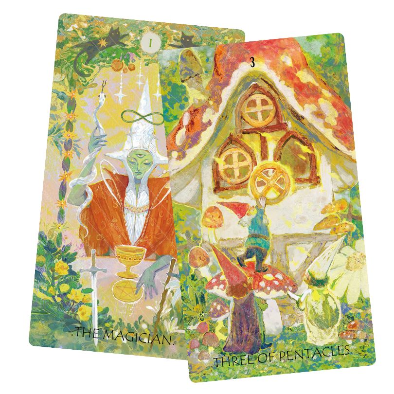 The Whisper of Stars and Garden Tarot - Three of Pentacles