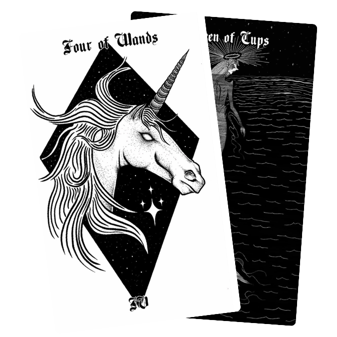 Neptune Power Tarot - Four of Wands