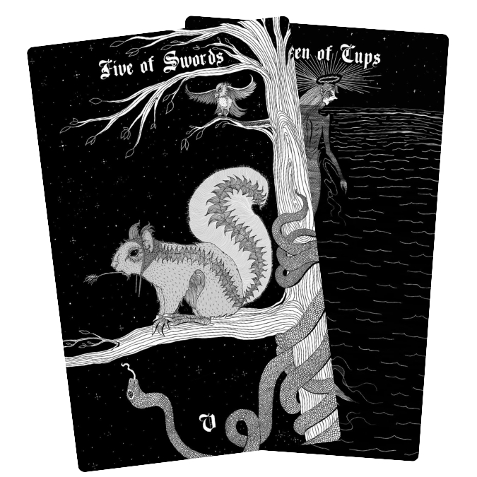 Neptune Power Tarot - Five of Swords