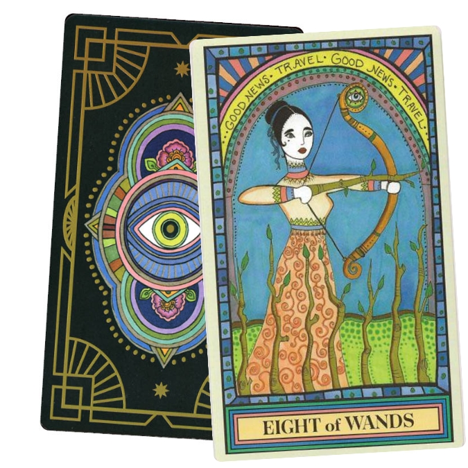 The Wandering Star Tarot - Eight of Wands
