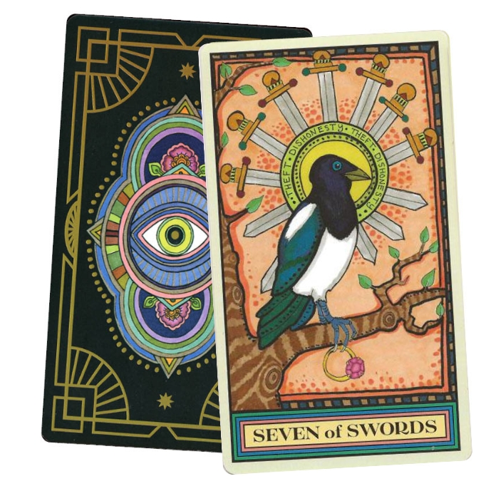 The Wandering Star Tarot - Seven of Wands