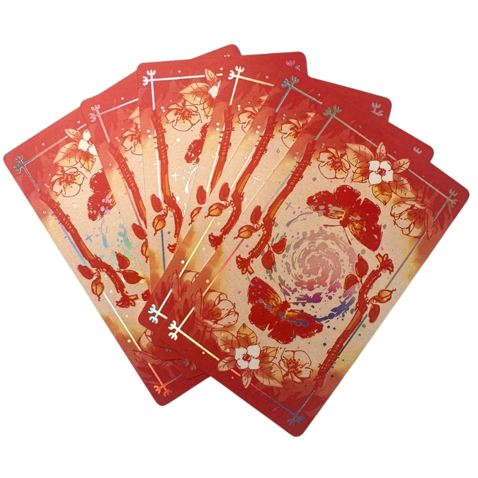 The Yukika Tarot by Stasia Burrington - Back of the cards